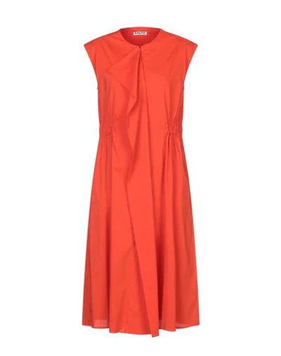 Aalto Midi Dresses In Orange