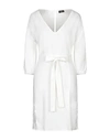 Elisabetta Franchi Short Dresses In Ivory