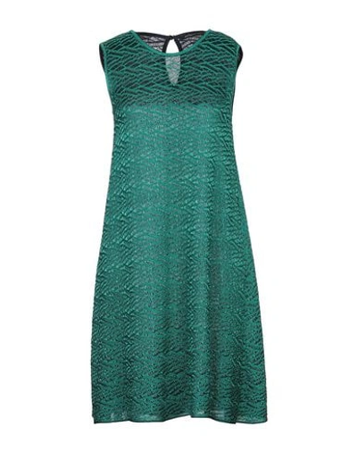 Antonino Valenti Short Dress In Emerald Green
