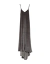 BLACK CORAL BLACK CORAL WOMAN MAXI DRESS LEAD SIZE 4 POLYESTER,15043584II 4