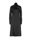 PATRIZIA PEPE PATRIZIA PEPE WOMAN MIDI DRESS BLACK SIZE 3 VISCOSE, POLYURETHANE, COTTON, POLYESTER, METAL,15045687FM 3