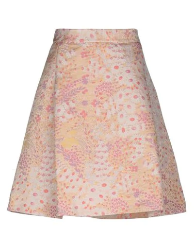 Femme By Michele Rossi Midi Skirts In Pink