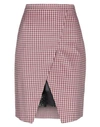 Pinko Knee Length Skirt In Red