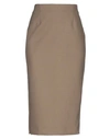 Jucca 3/4 Length Skirts In Khaki