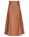 Beatrice B Midi Skirts In Brown