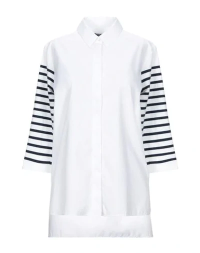 Saint James Solid Color Shirts & Blouses In White