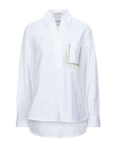 Le Sarte Pettegole Solid Color Shirts & Blouses In White