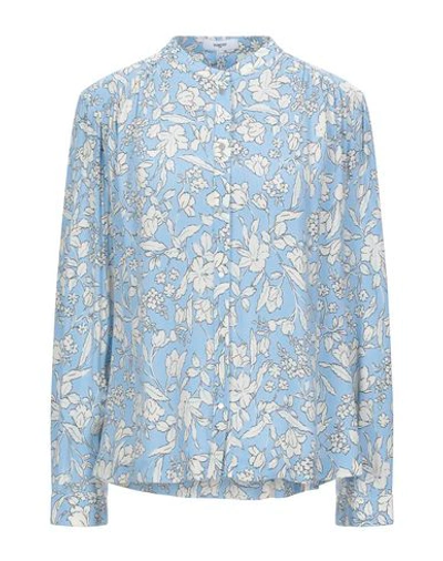 Suncoo Floral Shirts & Blouses In Sky Blue
