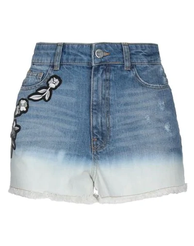 Twinset Denim Shorts In Blue