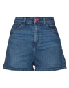 Emporio Armani Denim Shorts In Blue