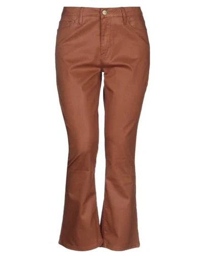 Frame Denim Pants In Brown