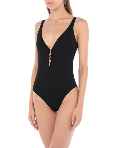 Leslie Amon One-piece Swimsuits In Black