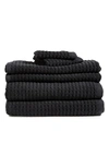 Dkny Quick Dry Towel Set In Black