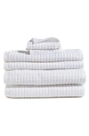 DKNY QUICK DRY 6-PIECE BATH TOWEL, HAND TOWEL & WASHCLOTH SET,3OD011009S1