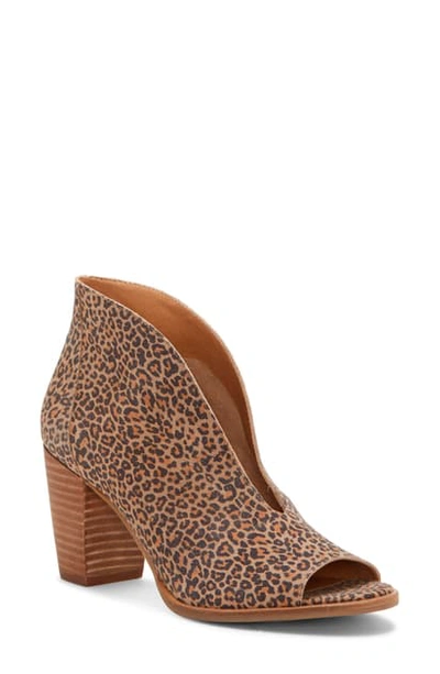 Lucky Brand Joal Bootie In Eyelash Leather