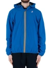 K-way Hooded Zip-up Jacket In Blue