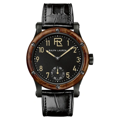 Polo Ralph Lauren 45 Mm Steel In Black