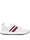TOMMY HILFIGER SIGNATURE LEATHER LACE-UP SNEAKERS