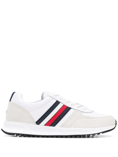 Tommy Hilfiger Signature Leather Lace-up Trainers In White