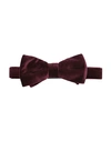 Eton Velvet Bow Tie In Maroon