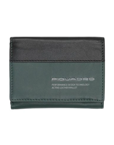 Piquadro Wallets In Green