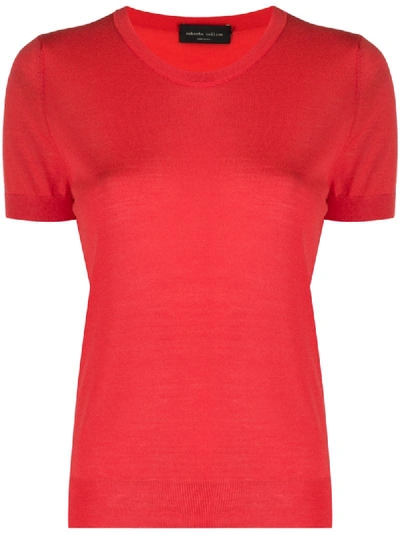 Roberto Collina Slim Fit T-shirt In Red