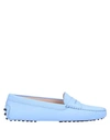 Tod's Loafers In Pastel Blue