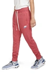 Nike Heritage Jogger Pants In Gym Red/ Heather