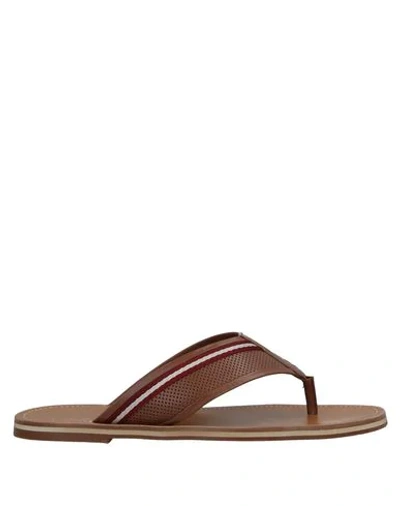 Bally Flip Flops In Brown