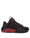 Gcds Contrast Trim Low-top Sneakers In Black