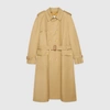 GUCCI WOOL TRENCH COAT WITH GUCCI BOUTIQUE