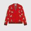 GUCCI GUCCI HAWAII WOOL COTTON CARDIGAN