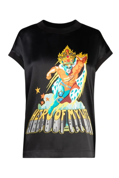 Dolce & Gabbana Hero Of My Life T-shirt In Black