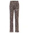 PALM ANGELS LEOPARD-PRINT TRACKtrousers,P00479399