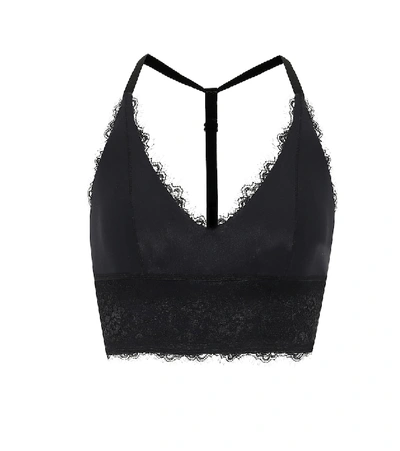 Adam Selman Sport Triangle Sports Bra In Black