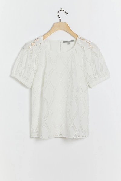 Daniel Rainn Moza Lace Blouse In White