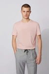 HUGO BOSS HUGO BOSS - REGULAR FIT T SHIRT IN SOFT COTTON - LIGHT PINK