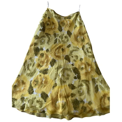 Pre-owned Dior Yellow Skirt