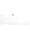 STELLAMCCARTNEY MEDUSA ZIP LOAFER FLATS WHITE