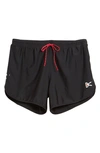 District Vision Aaron Compression Track Shorts In Black