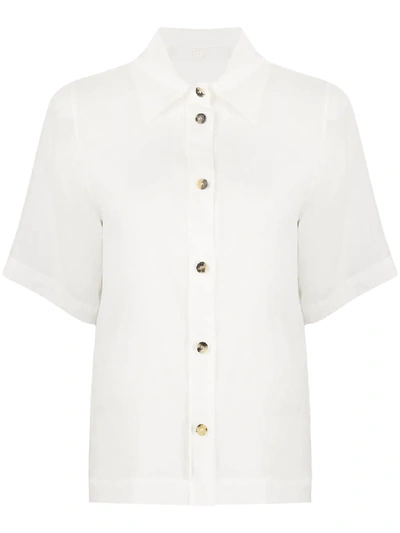 Tela Wide Sleeve Shirt In White