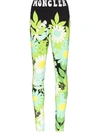 MONCLER X RICHARD QUINN FLORAL-PRINT LEGGINGS