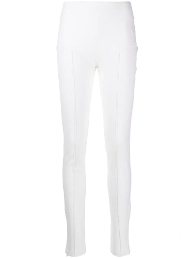 Murmur Core Zipped Skinny Trousers In White