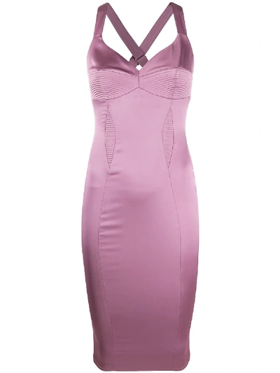 Murmur Haze Bodycon Dress In Purple