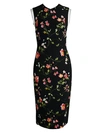 JASON WU COLLECTION VINE FLORAL SHEATH DRESS,0400012509142