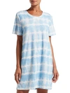 Hue Women's Tie Dye Sleepshirt Nightgown In Blue