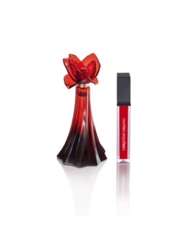 Christian Siriano Ooh La Rouge Perfume 3.4 oz And Lip Gloss 0.21 oz