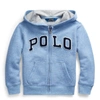 Polo Ralph Lauren Logo Embroidered Zipped Hoodie In Cobalt Heather