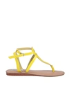 Steve Madden Toe Strap Sandals In Yellow