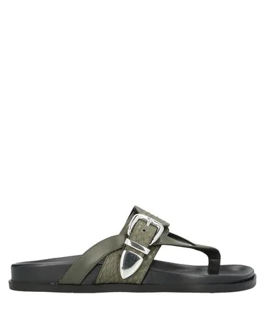 dark green flip flops
